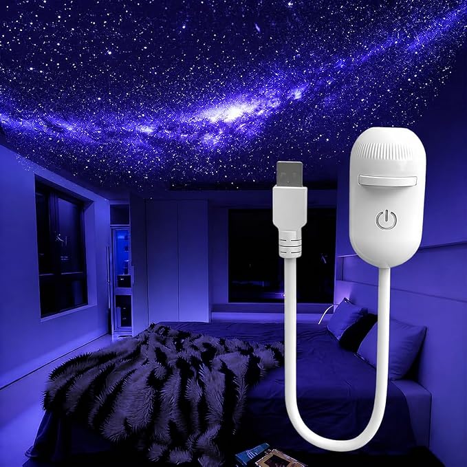 K94 Essential USB Starry Sky Projector – Ambient Night Light for Home & Car