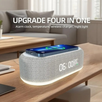 K94 Essential 3-in-1 Wireless Charging Alarm Clock & Night Light