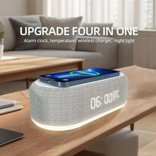 K94 Essential 3-in-1 Wireless Charging Alarm Clock & Night Light