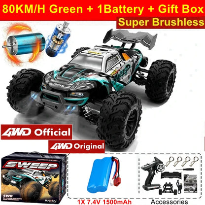 K94 Essential 4WD Brushless RC Car – High-Speed Off-Road Racing Truck