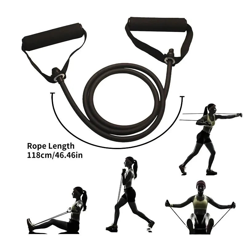 K94 Fitness Resistance Band with Handles – Portable Strength Training Band for Home Gym & Full Body Workouts