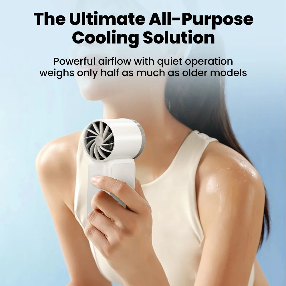 K94 Essential Portable Mini Fan – 5-Speed Rechargeable Handheld & Desktop Fan