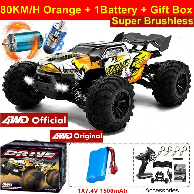 K94 Essential 4WD Brushless RC Car – High-Speed Off-Road Racing Truck