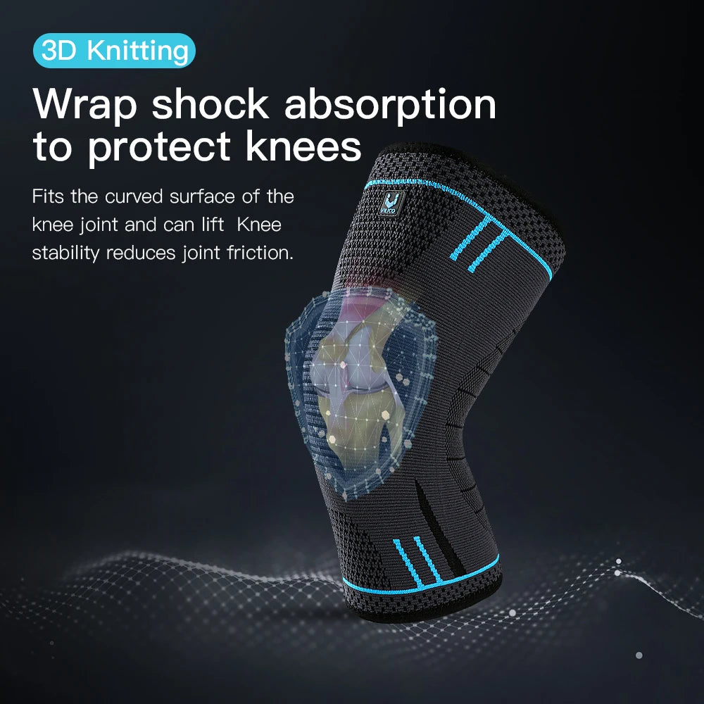 Compression Knee Support Sleeve with Spring Brace | K94 Fitness