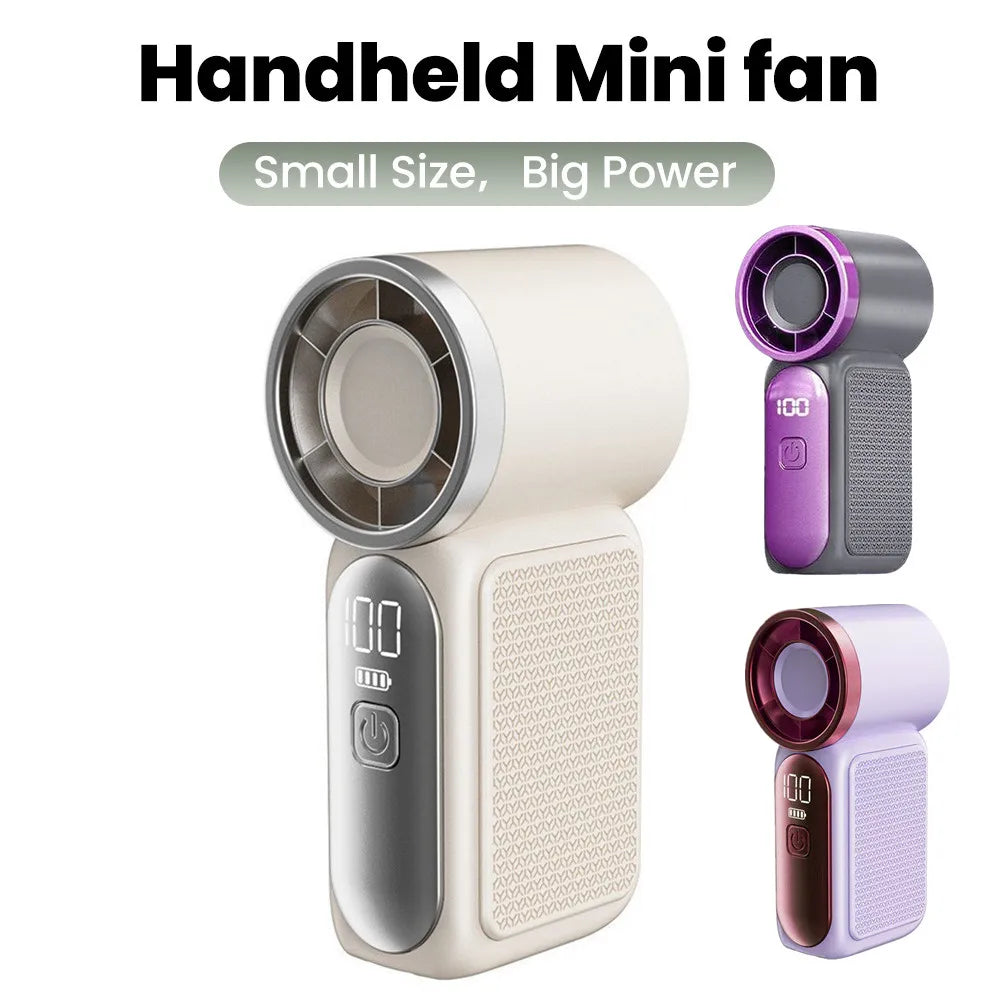 K94 Essential Portable Mini Fan – 5-Speed Rechargeable Handheld & Desktop Fan