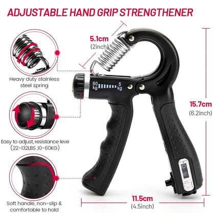 Adjustable Hand Grip Strength Trainer 5–60kg | K94 Fitness