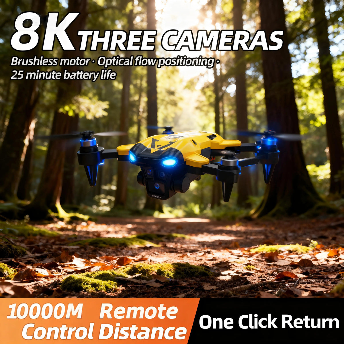 K94 Essential B9 Pro Foldable RC Drone – Dual HD Camera, WiFi FPV & Optical Flow