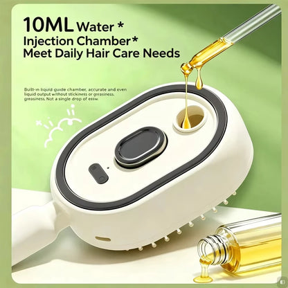 K94 3-in-1 Electric Scalp Massage & Hair Brush – Rechargeable Spray Detangling Comb