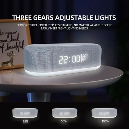 K94 Essential 3-in-1 Wireless Charging Alarm Clock & Night Light