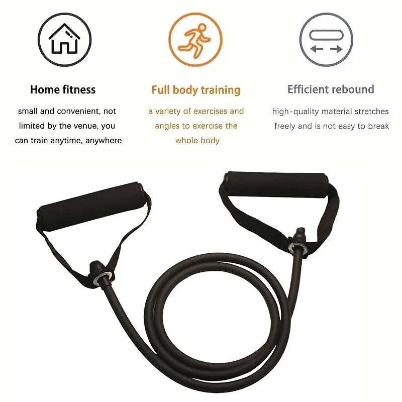 K94 Fitness Resistance Band with Handles – Portable Strength Training Band for Home Gym & Full Body Workouts