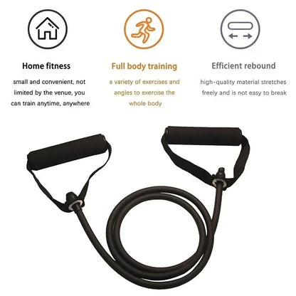 K94 Fitness Resistance Band with Handles – Portable Strength Training Band for Home Gym & Full Body Workouts