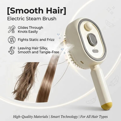 K94 3-in-1 Electric Scalp Massage & Hair Brush – Rechargeable Spray Detangling Comb