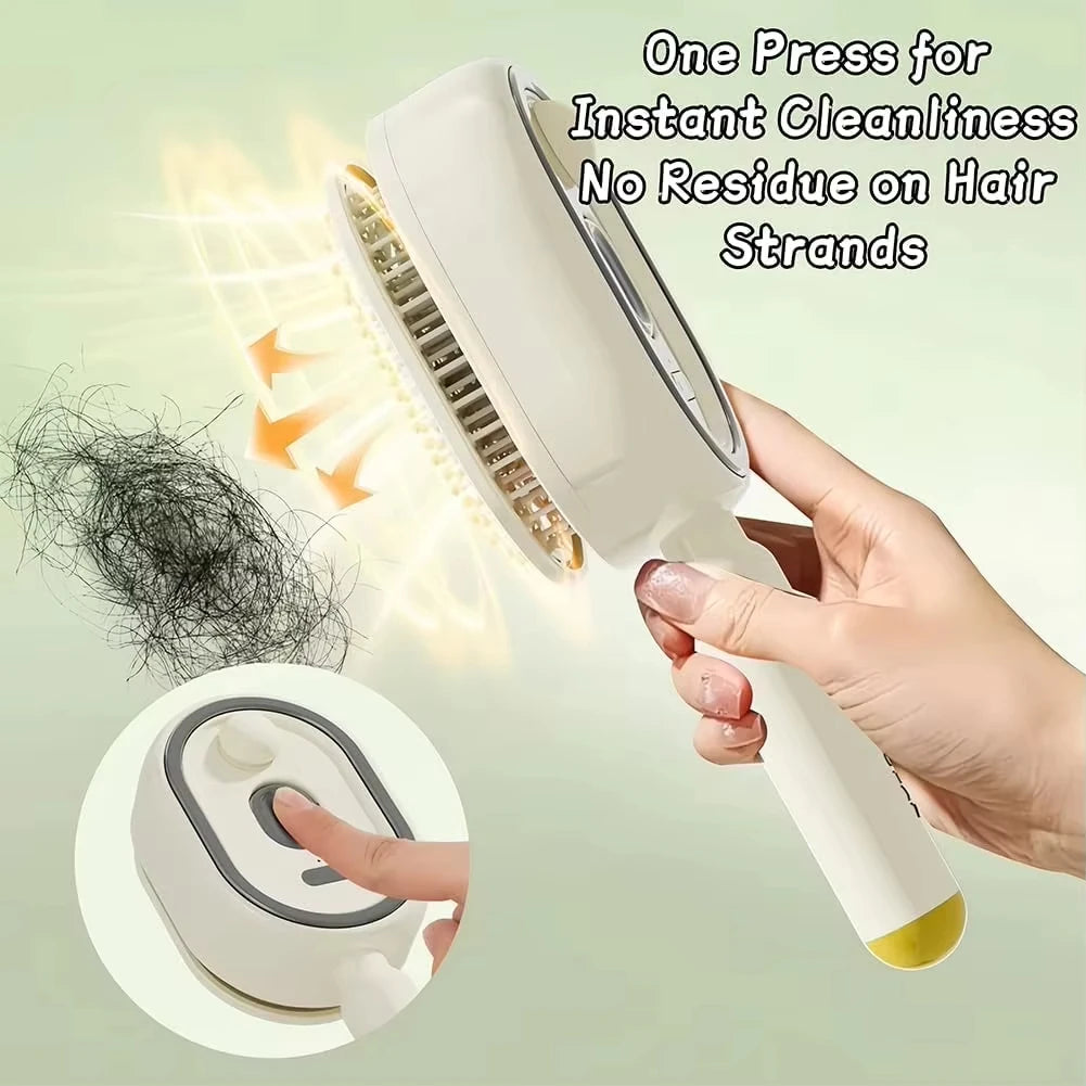 K94 3-in-1 Electric Scalp Massage & Hair Brush – Rechargeable Spray Detangling Comb