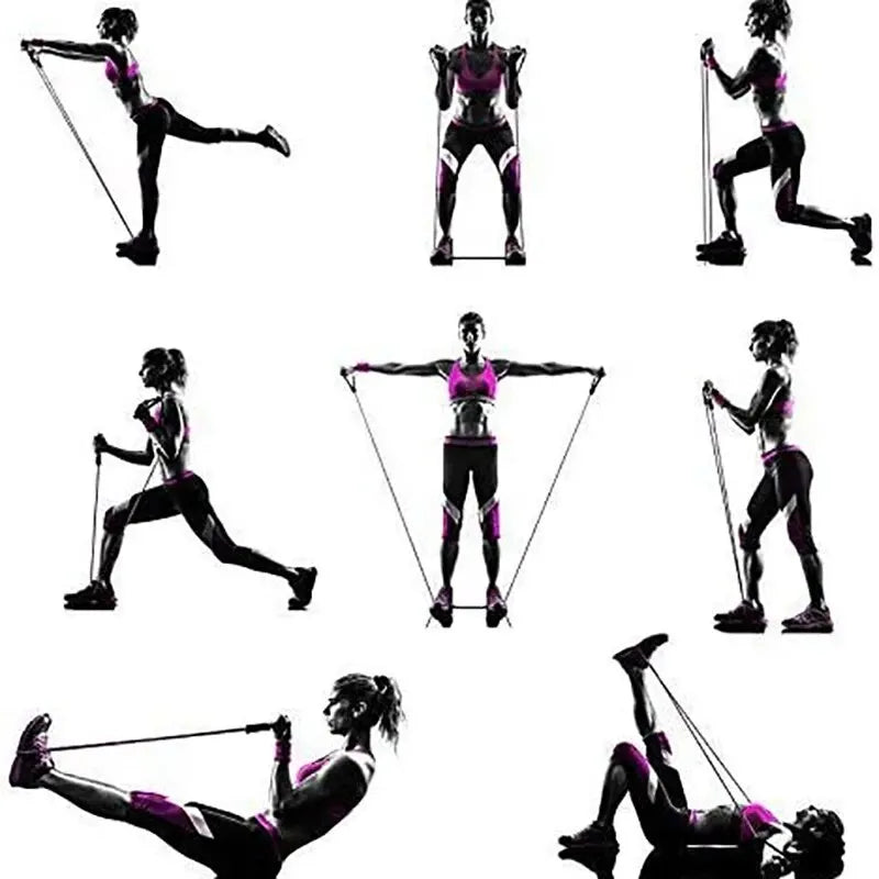 K94 Fitness Resistance Band with Handles – Portable Strength Training Band for Home Gym & Full Body Workouts