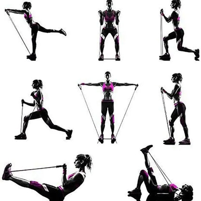 K94 Fitness Resistance Band with Handles – Portable Strength Training Band for Home Gym & Full Body Workouts