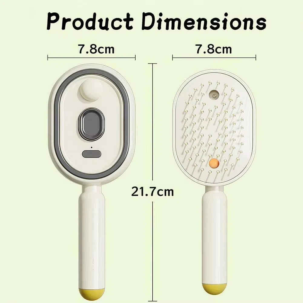 K94 3-in-1 Electric Scalp Massage & Hair Brush – Rechargeable Spray Detangling Comb