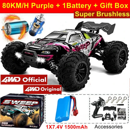 K94 Essential 4WD Brushless RC Car – High-Speed Off-Road Racing Truck