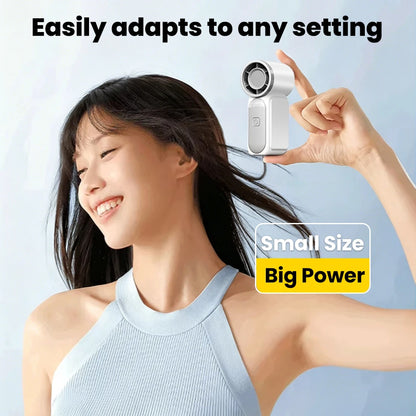 K94 Essential Portable Mini Fan – 5-Speed Rechargeable Handheld & Desktop Fan