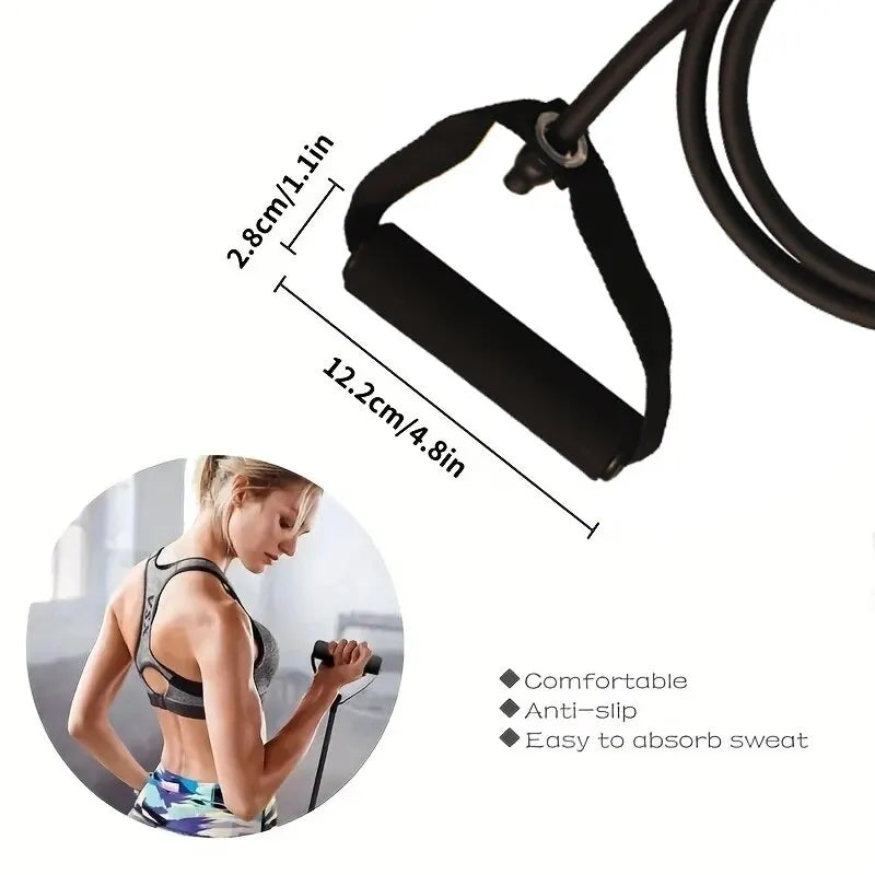 K94 Fitness Resistance Band with Handles – Portable Strength Training Band for Home Gym & Full Body Workouts
