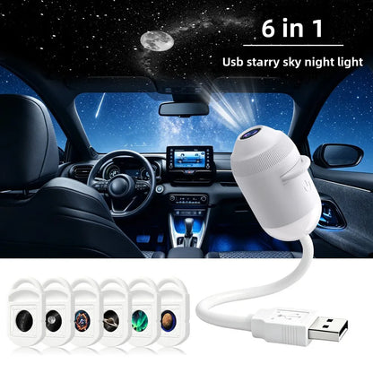 K94 Essential USB Starry Sky Projector – Ambient Night Light for Home & Car